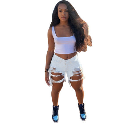 Amazon Jean Shorts Women Ripped Tassel Light Colored Washed Women Jeans Shorts Women Jeans