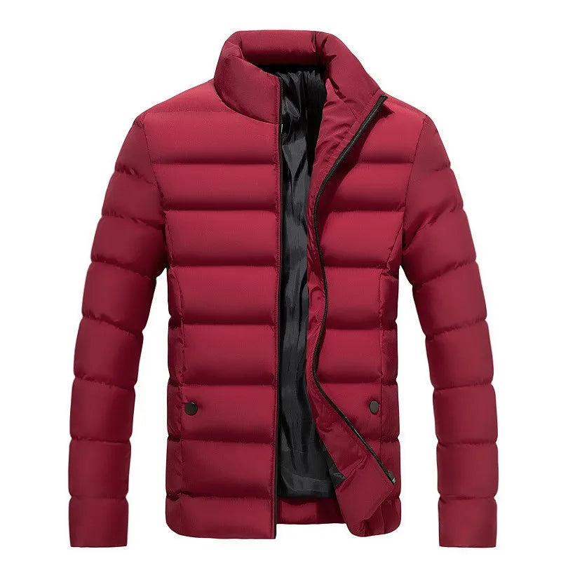 Warm Men's Clothing Coats Winter Men's Jacket and Coats  Windproof Long Sleeve Casual Jacket Coat Puff Bubble  Jacket