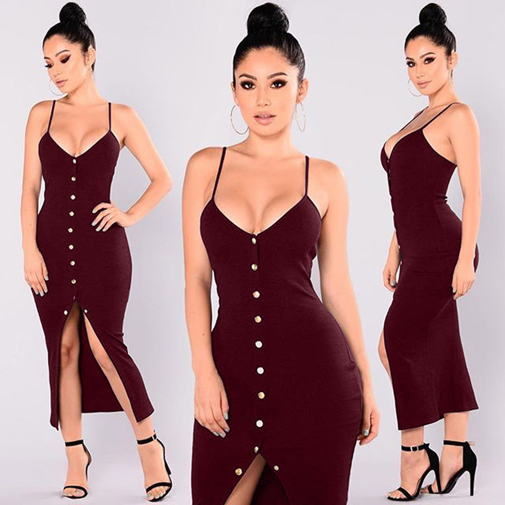 Woman Clothes Bodycon Dress Women Dresses  Long Solid Color Spring Casual Dresses Lady Women