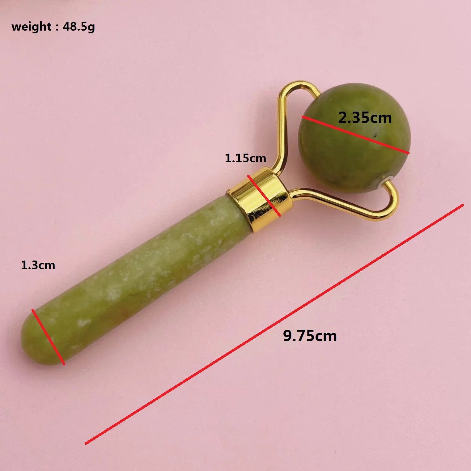 Custom Logo Facial Beauty Roller Skin Care Tools Mini Rose Quartz Green Jade Roller Massager