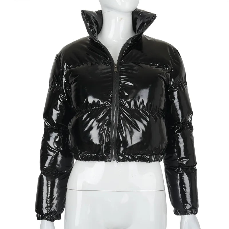 Bubble Coats Fall Winter Coat Women's Puffer Jacket Fashion Leather Bomber Jacket Wholesale Clothing Plus Size Coats