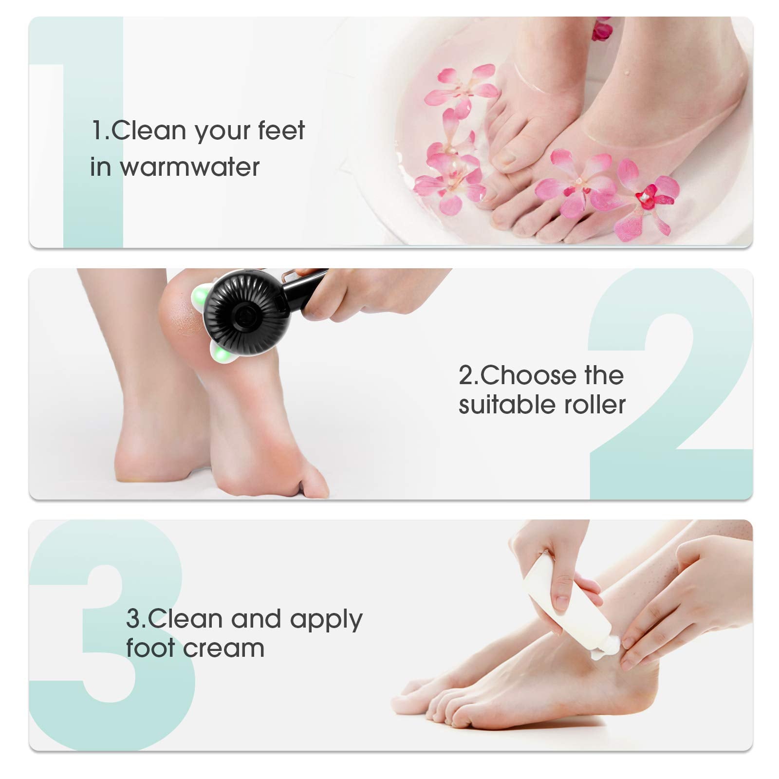 Electric Foot Grinder Vacuum Callus Remover Electric Dead Skin Remover Callus Remover Foot File Pedicure Skin Cleanser Care Tool