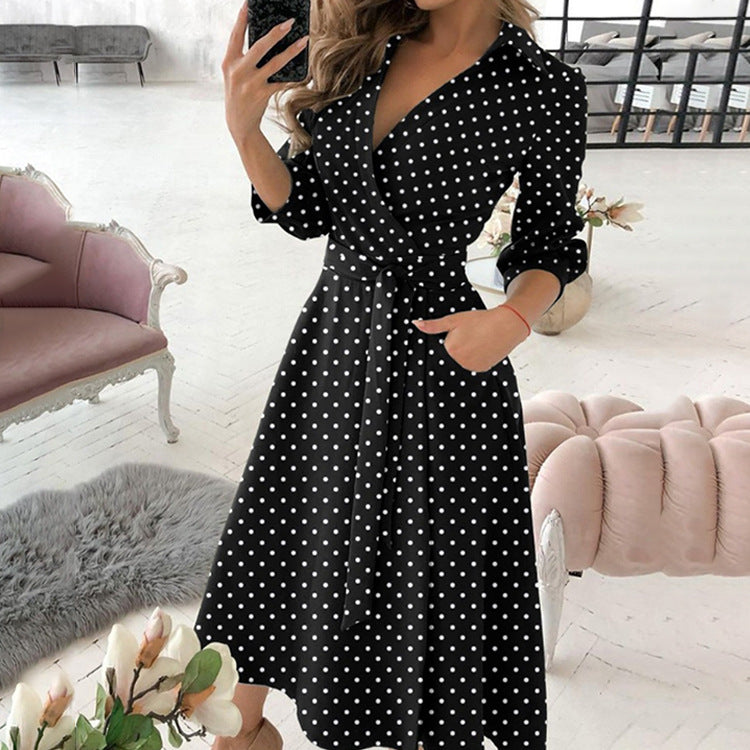 Wholesale Fall Clothing Sexy Stylish Loose Dresses Women Dresses 2021 Vestidos Casuales Office Dress