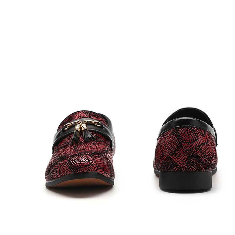 Italian Fashion Party Brand Luxury Dress+Shoe Loafers Leather Men Shoes Original