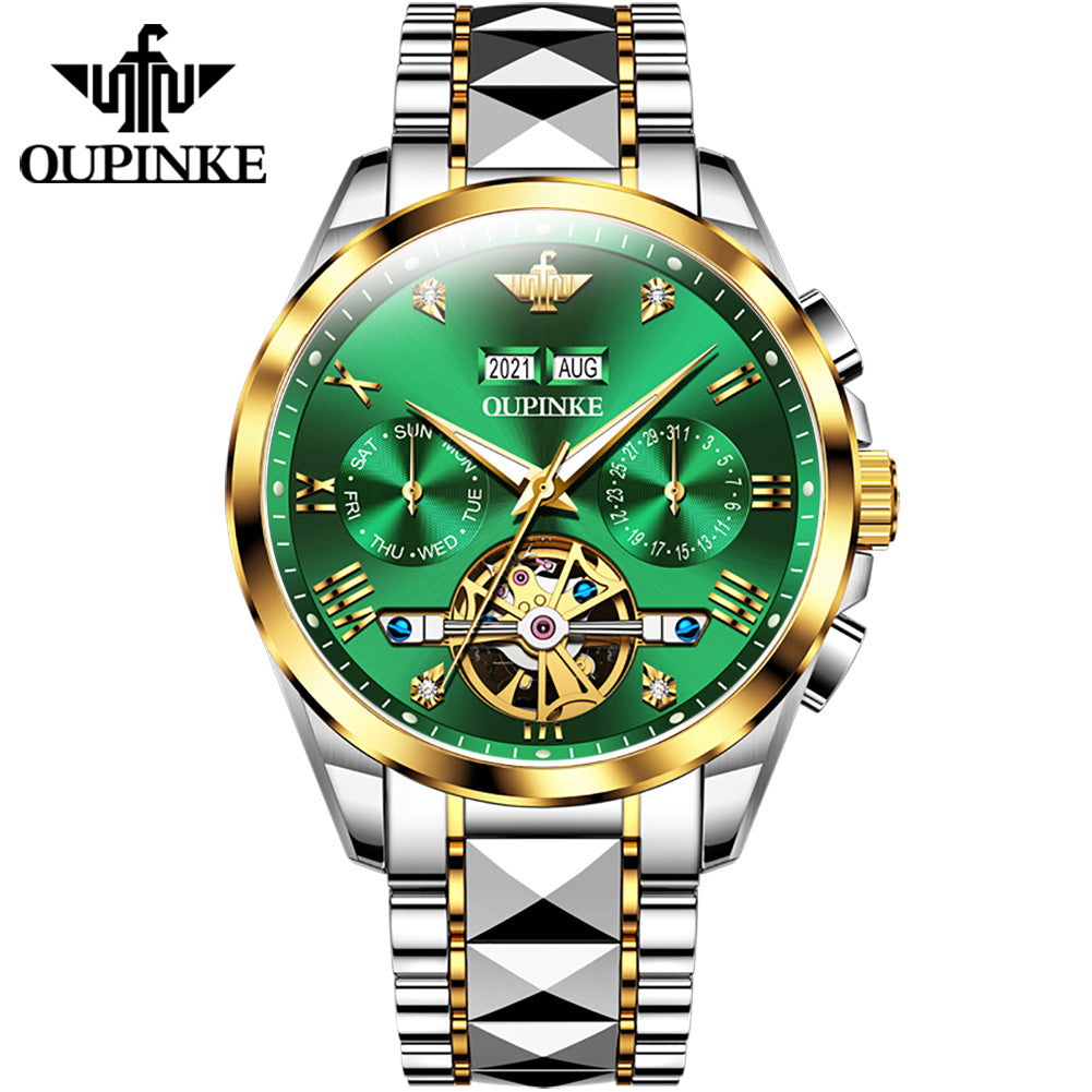 Oupinke 3186 Luxury Brand Watches Men Automatic Mechanical Watch Waterproof Wrist Watches for Man