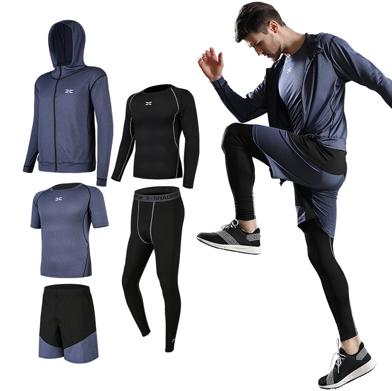 Men's Lightweight Training Fitness Sports Suit Customizable Summer Sweater Trousers Two-Piece Set Wholesale Track Suits for Mens - My Store