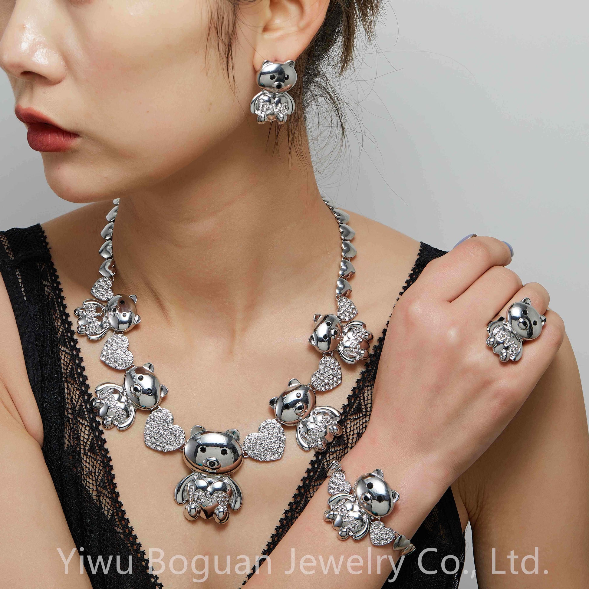 2021 Hip Hop High Quality Gold Jewelry Women Jewelry Set 18k Gold Plating Jewelry Set