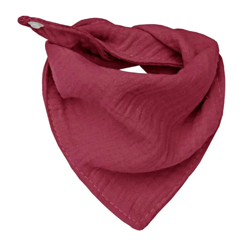 Baby Infant Cotton Bib Solid Color Triangle Scarf Feeding Saliva Towel Bandana Burp Cloth Boy Girl Babies Accessories Newborn