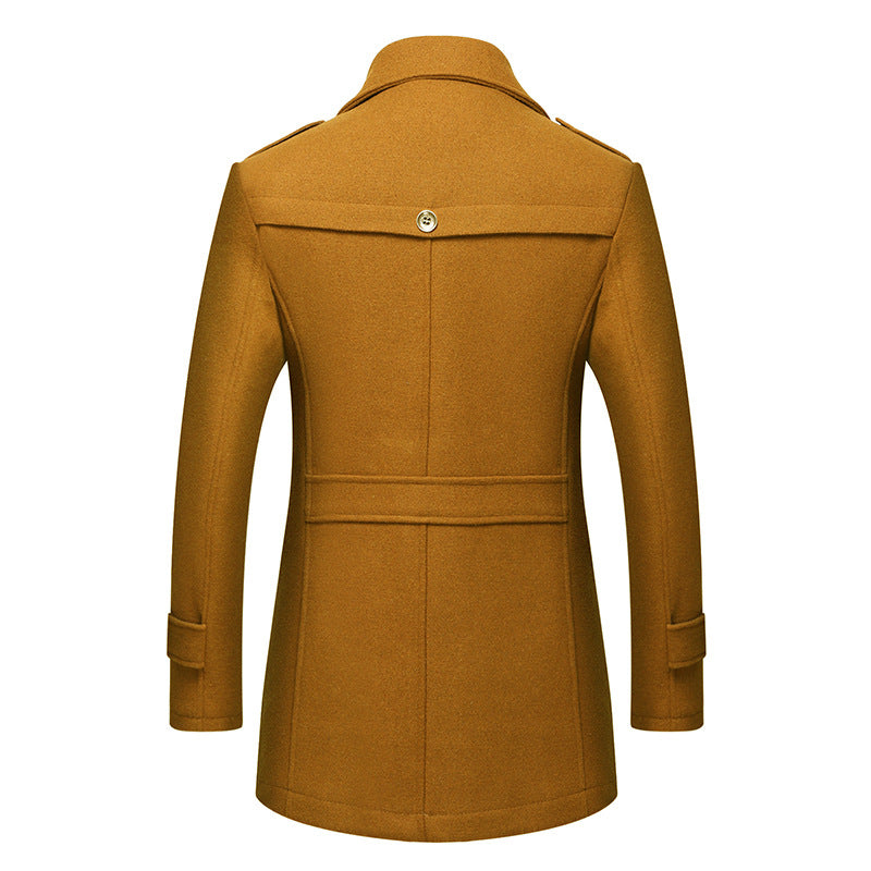 Walson Whole Men's Dust Coat Mens Overcoat Winter Men's Trench Coat Long Trench Coats