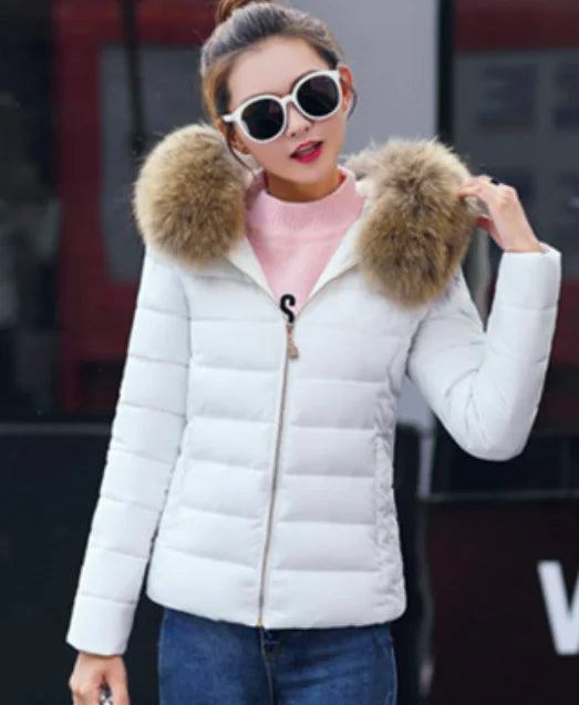 Customized  Women Jacket   Winter Warm Coats Outwear Fur Slim Coat for Women