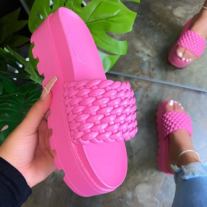 New Arrival Girls Fashion Slides Slippers Female Shoe Summer Slipper Fur Slides Women Sandals