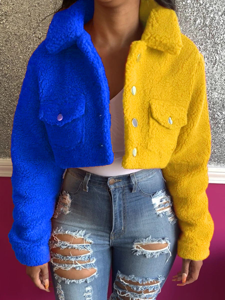 Women Woollen Coat Jackets Winter Crop Tops Coats Fashionable Girl Trendy Jackets for Women Ladies Down Parkas Coats