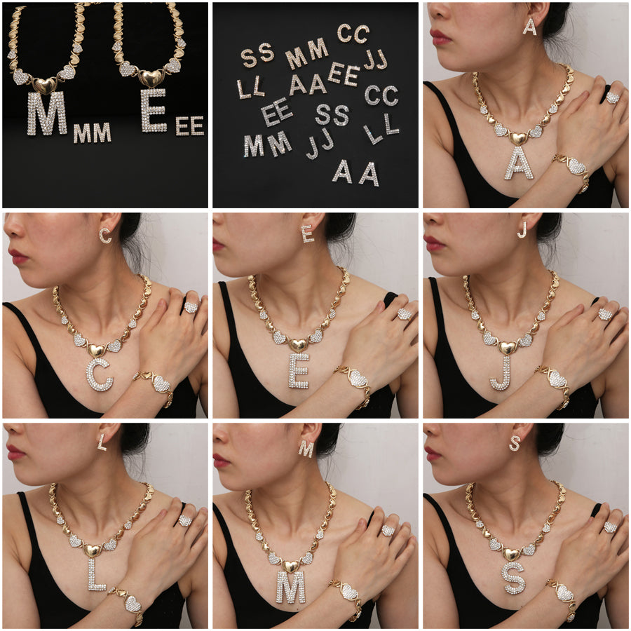 2021 Hip Hop High Quality Gold Jewelry Women Jewelry Set 18k Gold Plating Jewelry Set