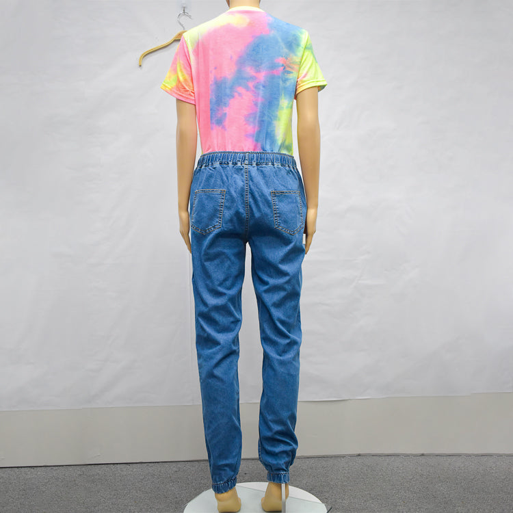 Men Jeans Mid Waist Skinny Fit Hot Summer Jean Shorts Denim Long Pants Men Jeans Fashion Pants