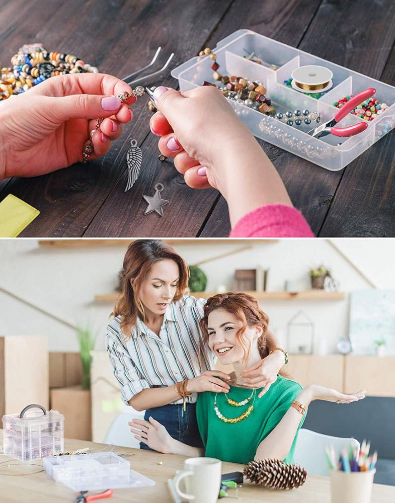 3 Layer 1186PCS Jewelry Making Supplies Jewelry Accessories Bead Wire Tools of Jewelry Finding