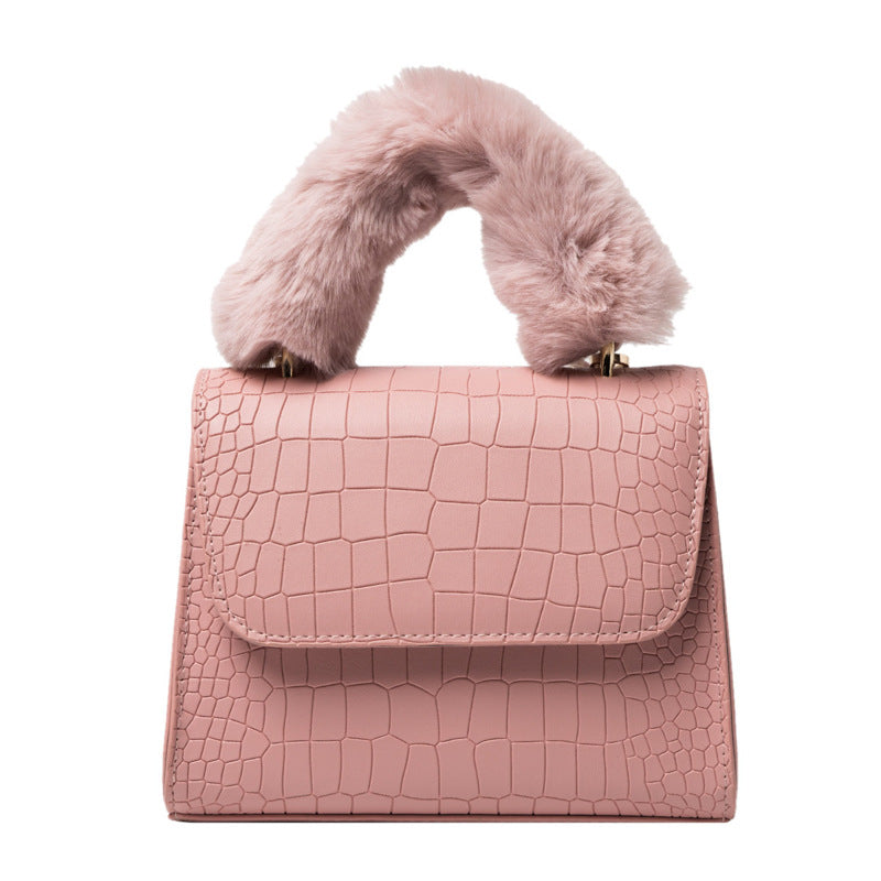Winter Fluffy Handbag Designers Handbags Famous Brands Fur Purses and  Handbags for Women Purses