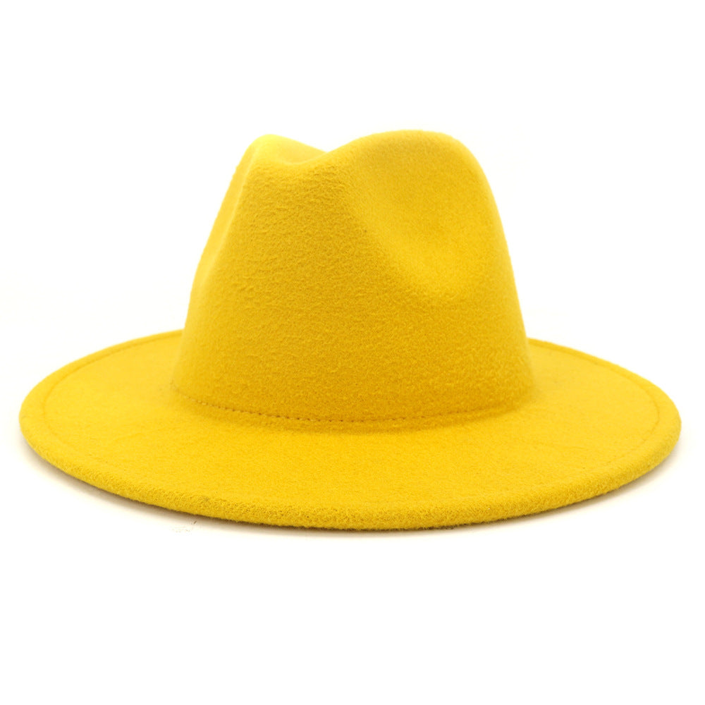 High Quality Children Jazz Fedora Hat Solid Fedora Hats for Kids