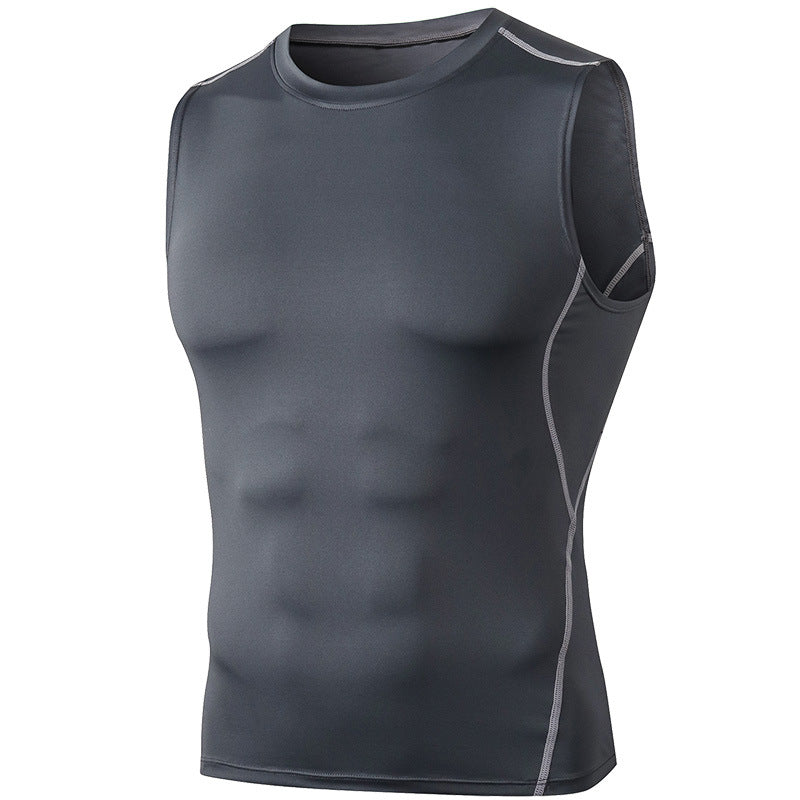 New Collection Sleeveless Man Compression Wear Sport Top Mens Activewear Gym Fitness T Shirt