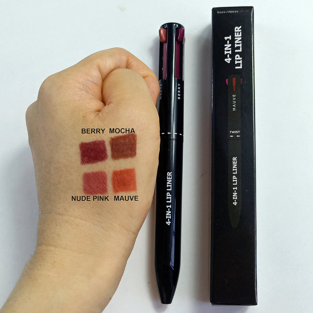 SENKA Private Label 4IN1 Makeup Pen 4 Refills Makeup Lip Liner Lpiz De Maquillaje 4 en 1 Touch Up 4 in 1 Makeup Pen - My Store