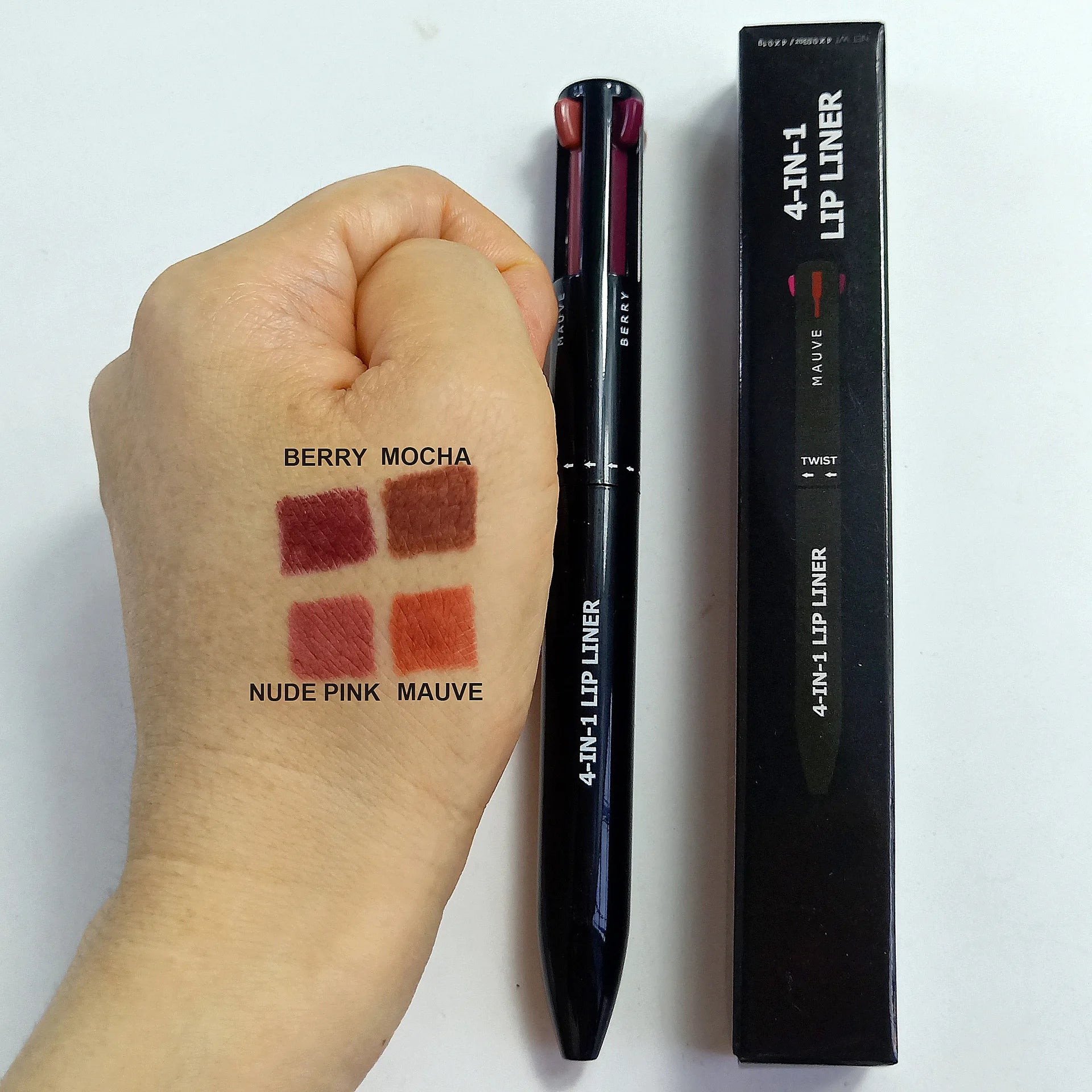 SENKA Private Label 4IN1 Makeup Pen 4 Refills Makeup Lip Liner Lpiz De Maquillaje 4 en 1 Touch Up 4 in 1 Makeup Pen - My Store
