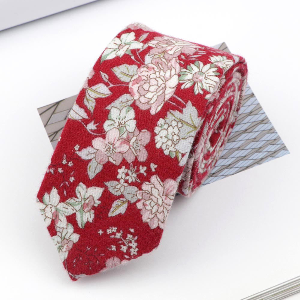 Tie Classic Men's Plaid Necktie Casual Sweet Flower Paisley Suit Bowknots Ties Male Cotton Skinny Slim Ties Colourful Cravat