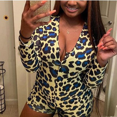Cheap Wholesale Women Sleepwear Pajama Ladies Longsleeve Romper Onesis Lounge Shorts Sleep Wear Pajamas