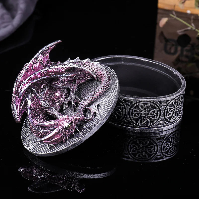 Jewelry Box Resin Dragon Crafts Jewlery Organizer Storage Jewelry Boxes and Packing