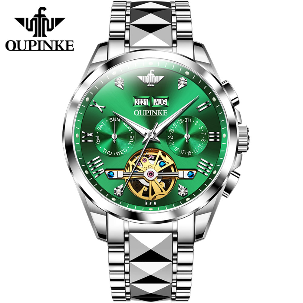 Oupinke 3186 Luxury Brand Watches Men Automatic Mechanical Watch Waterproof Wrist Watches for Man