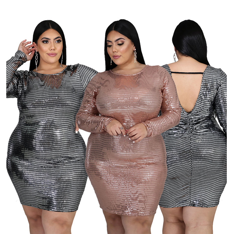 QJ5265 Sexy Plus Size Evening Dresses Woman Dresses Fashionable Dress for Fat