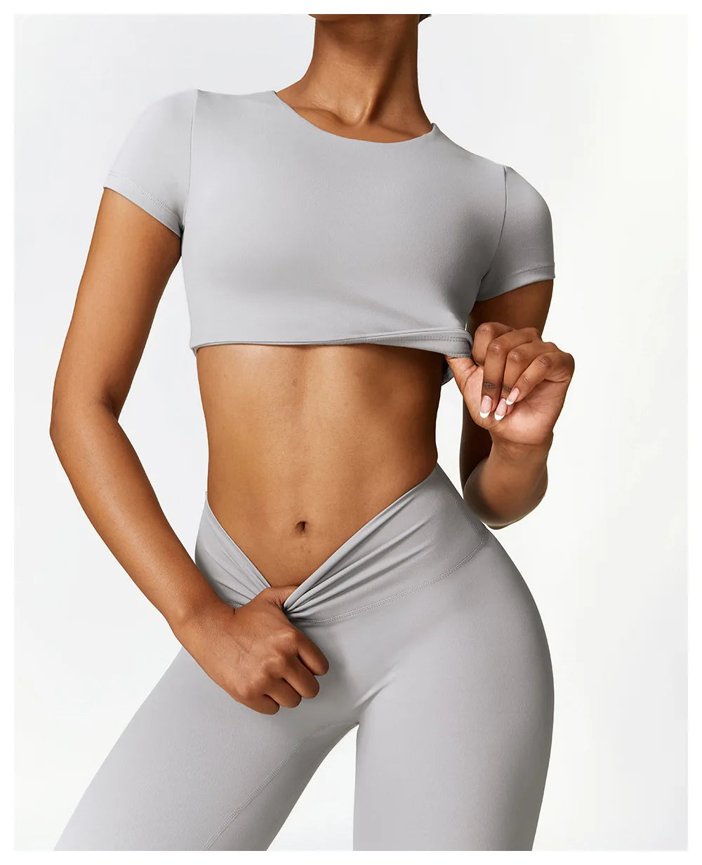 Ropa Deportiva Mujer 5 Pieces Yoga Set Sports Fitness Activewear Gym Woman Seamless Ribbed Workout Clothing Yoga Active Wear Set