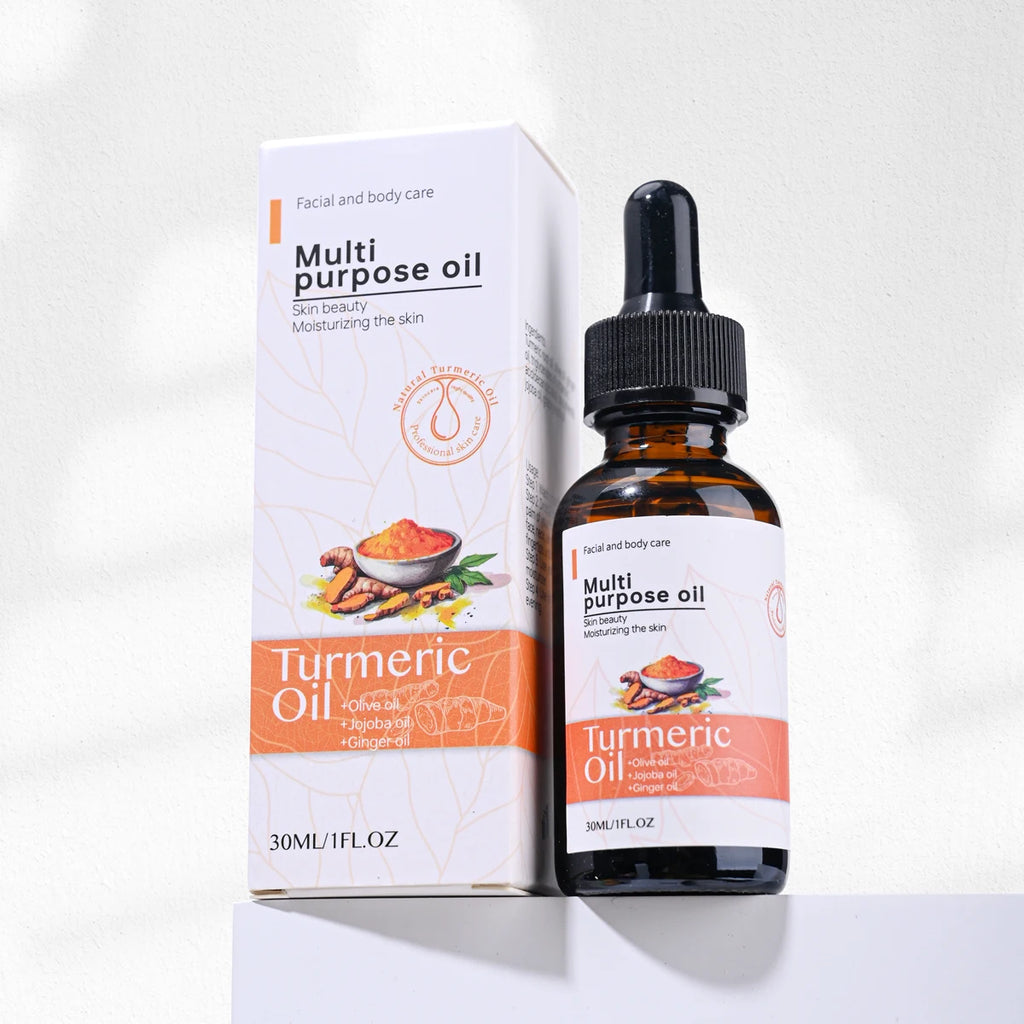Private Label Turmeric Oil for Massage Glow Facial Serum Vitamin C Turmeric Face Oil Brightening Moisturizing Oil