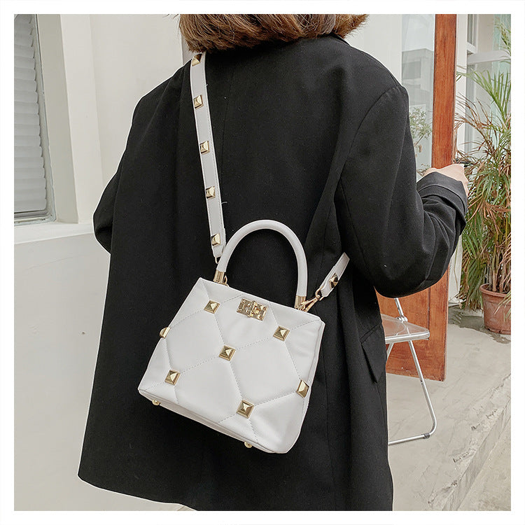 Checkered Women's Tote Handbags Shoulder Bag Cow Fur Handbag Woman / Female / Ladies / Girls Handbag