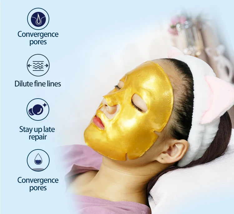 Whitening Skincare Products 24k Gold Skin Care Set Kit (New) Product Set Private Label Logo Cosmetics for Women Skin