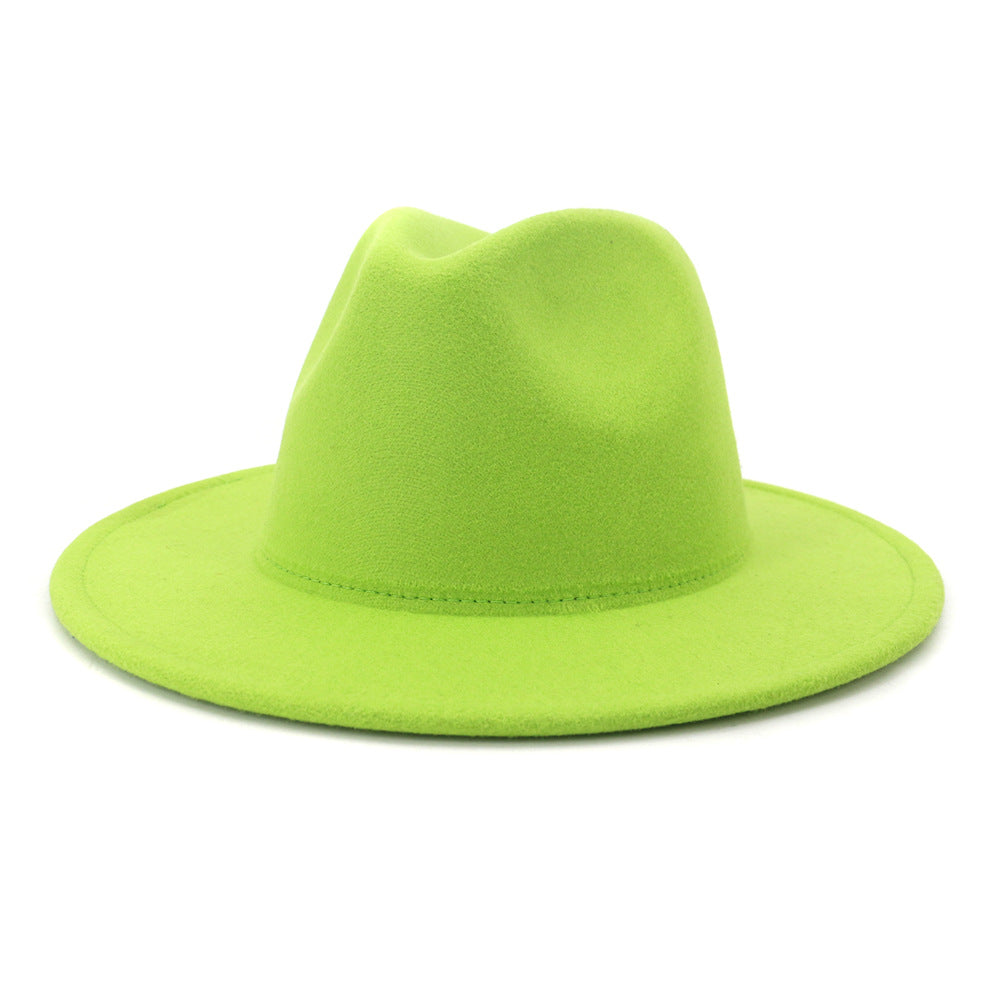 High Quality Children Jazz Fedora Hat Solid Fedora Hats for Kids