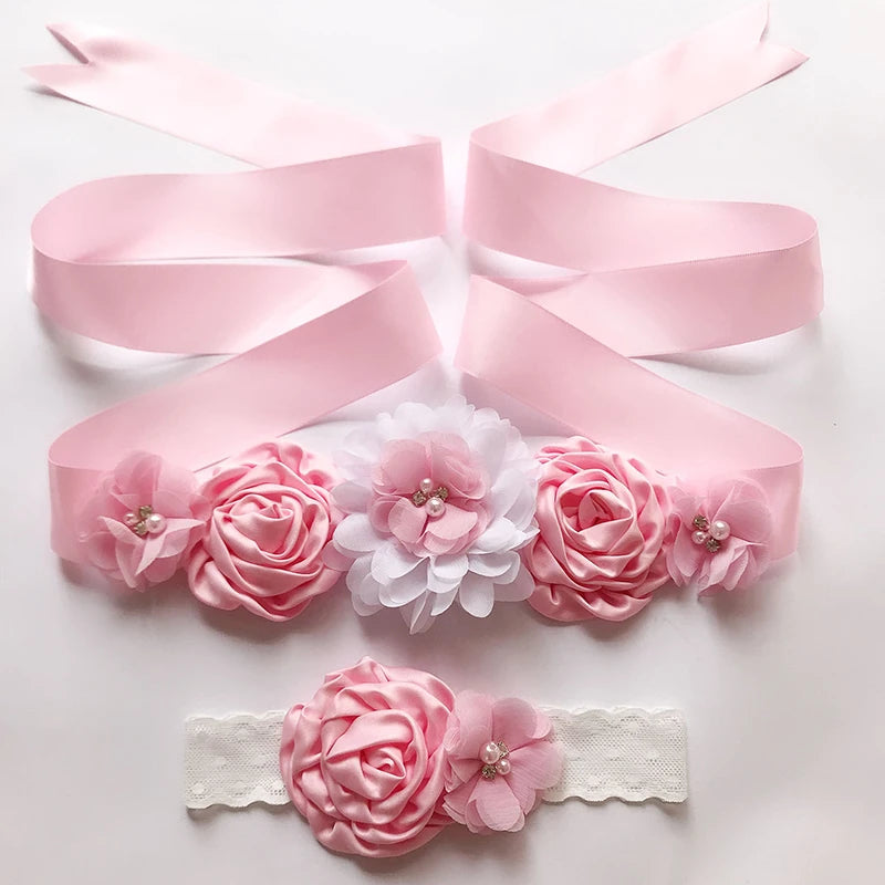 Fashion Luxury Beaded Pearls Handmade Flower Applique Wedding Sashes Bridal Belts for Wedding Dresses - My Store