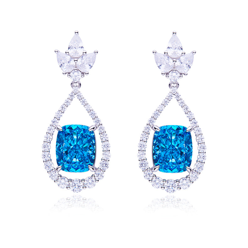 SGARIT 2022 Large Fashion Jewellery Silver 925 Gold Plated 12.7Ct Earrings Jewelry for Women