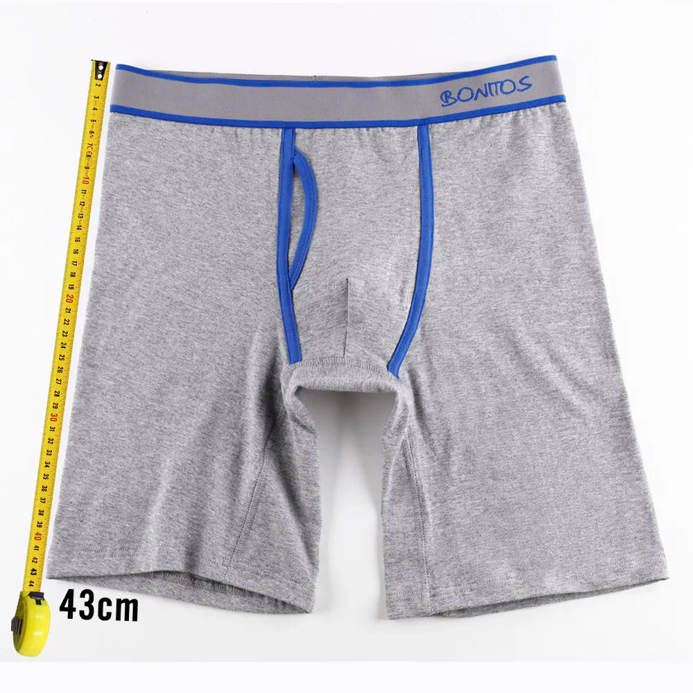 5pcs With Hole Underwear Male Boxershorts Long Boxers for Man Undrewear Cotton Men's Panties Mens Underpants Family Boxer Shorts