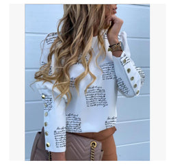 Pineapple Blouse Women's Shirt White Long Sleeve Blouses Women 2020 Womens Tops and Blouse Elegant Top Female Spring
