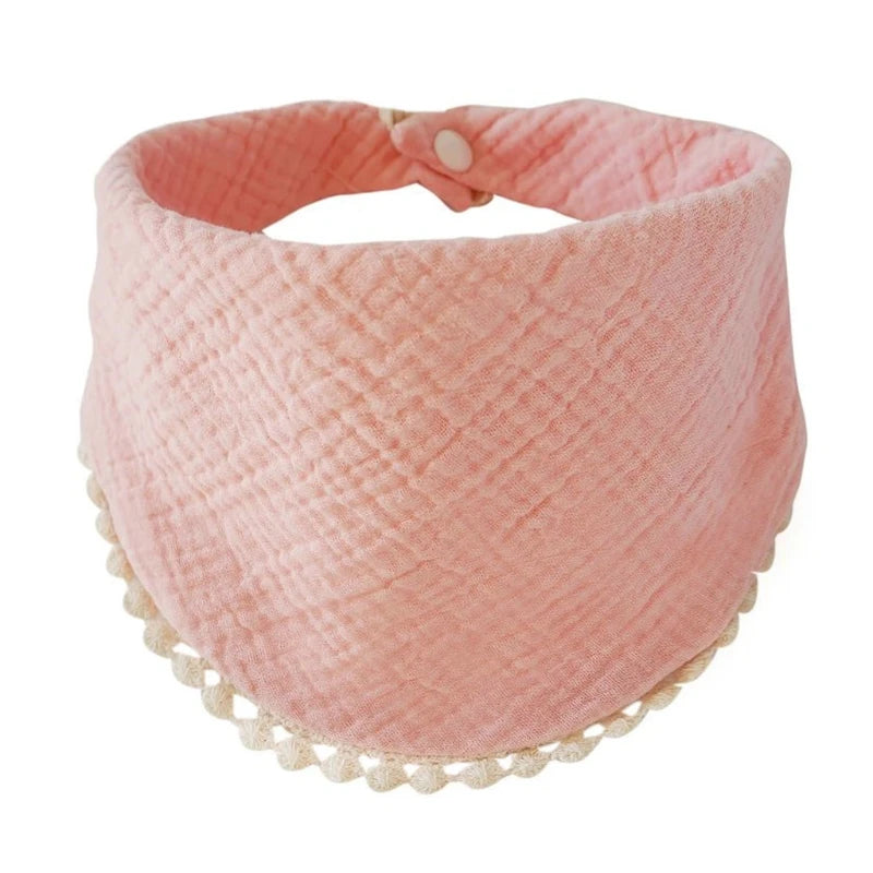 Baby Infants Feeding Bibs Soft Pure Cotton Bandana Saliva Towel Toddler Triangle Drool Scarf Newborn Burp Cloth