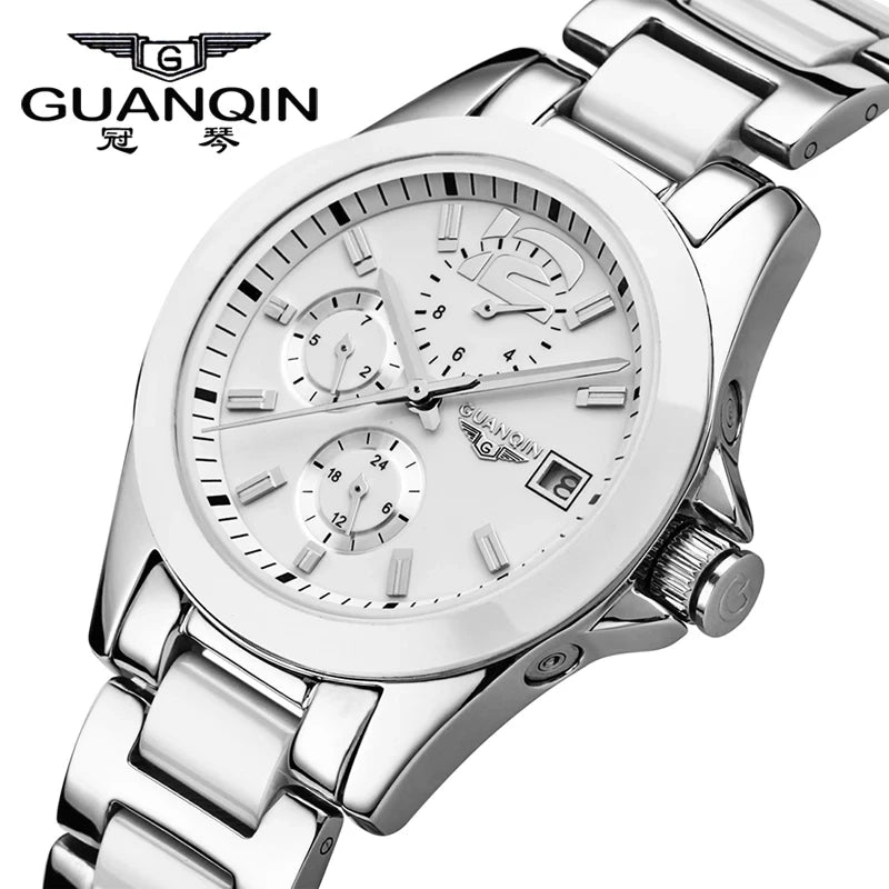 GUANQIN 50005 Women Watches Hardlex Mechanical Watch Luxury Women's Clock Waterproof Dress Girls Watches 2023