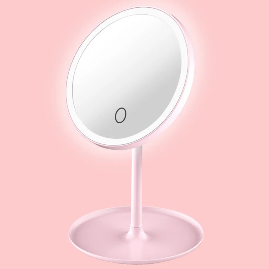 Led Light Makeup Mirrors Desktop Vanity Smart Make Up Mirror