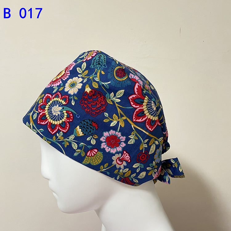 Dental Scrub Hats Medical Hat Surgical Scrub Caps Doctor Scrub Hats Medical Uniforms Cpas With Sweat Band and Strips