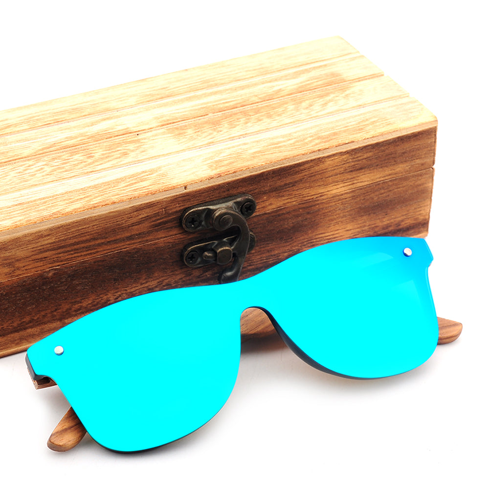 Uv400 Polarized Sunglasses Recycled  Wood Sunglasses