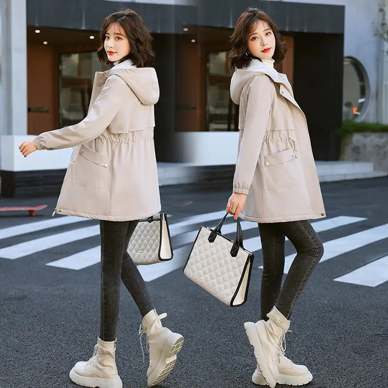 Women's Coats 2025 High Quality Midi Length Loose Women's Clothing Winter Coat Elegant Thick Fashion Fur Coat Women