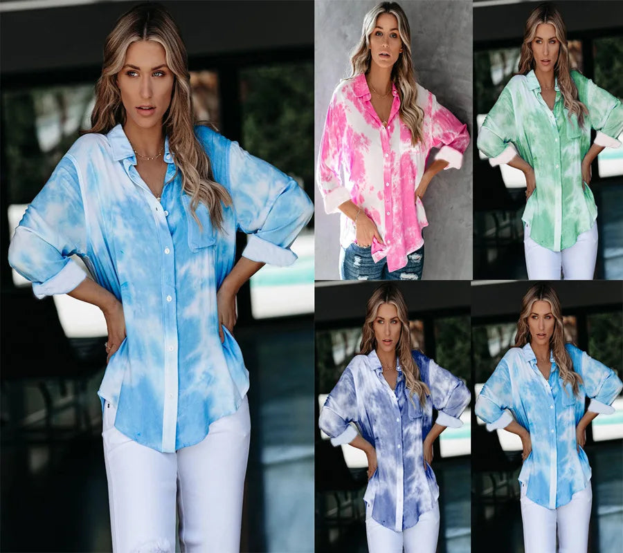 2xl Blouses Ladies New Fashion Women Sheer Sleeve Embroidery Top Blouse Lace Crochet Chiffon Shirt Unique Blouses for Women