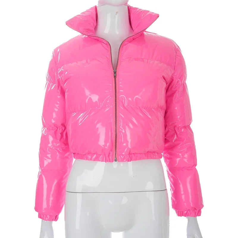 Bubble Coats Fall Winter Coat Women's Puffer Jacket Fashion Leather Bomber Jacket Wholesale Clothing Plus Size Coats