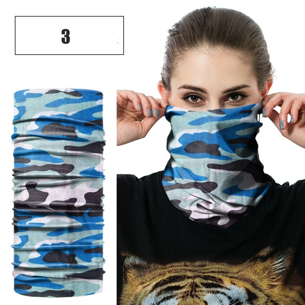 Windproof Head Scarves Neck Warmer Cycling Camping Hiking Men Women Fashion Magic Scarves Turban Outdoor Headband Bandanas