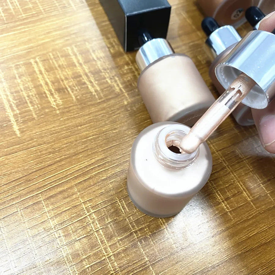 Face Makeup Cosmetic 7 Colors Shimmering Liquid Highlighter Makeup - My Store