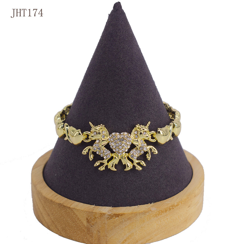 JHT174 Wholesale Kids Jewelry Set Girl Gift Jewelry Unicorn Kids Jewelry Sets