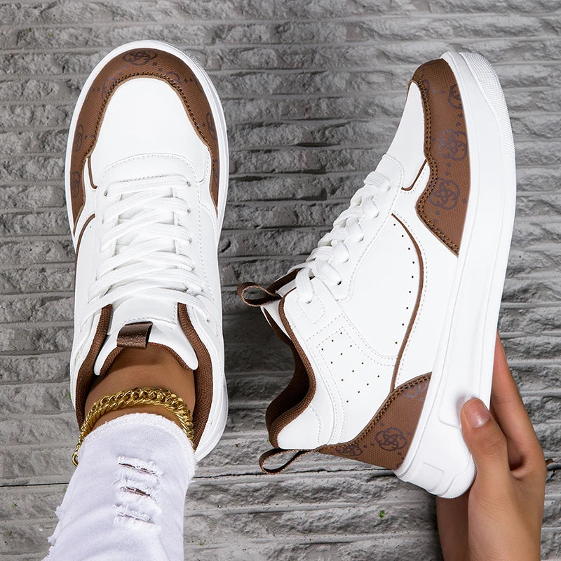 New Trendy Summer Spring Men's Shoes All-Match Women's Breathable Leather Sneaker Casual Sneakers Soft Bottom Stylish Shoes